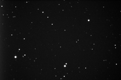 Welcher dieser Sterne besitzt wohl einen/mehrere Planeten? Auflösung folgt im Blogbeitrag! Bild: J. Ohlert, Michael-Adrian-Observarorium, Trebur