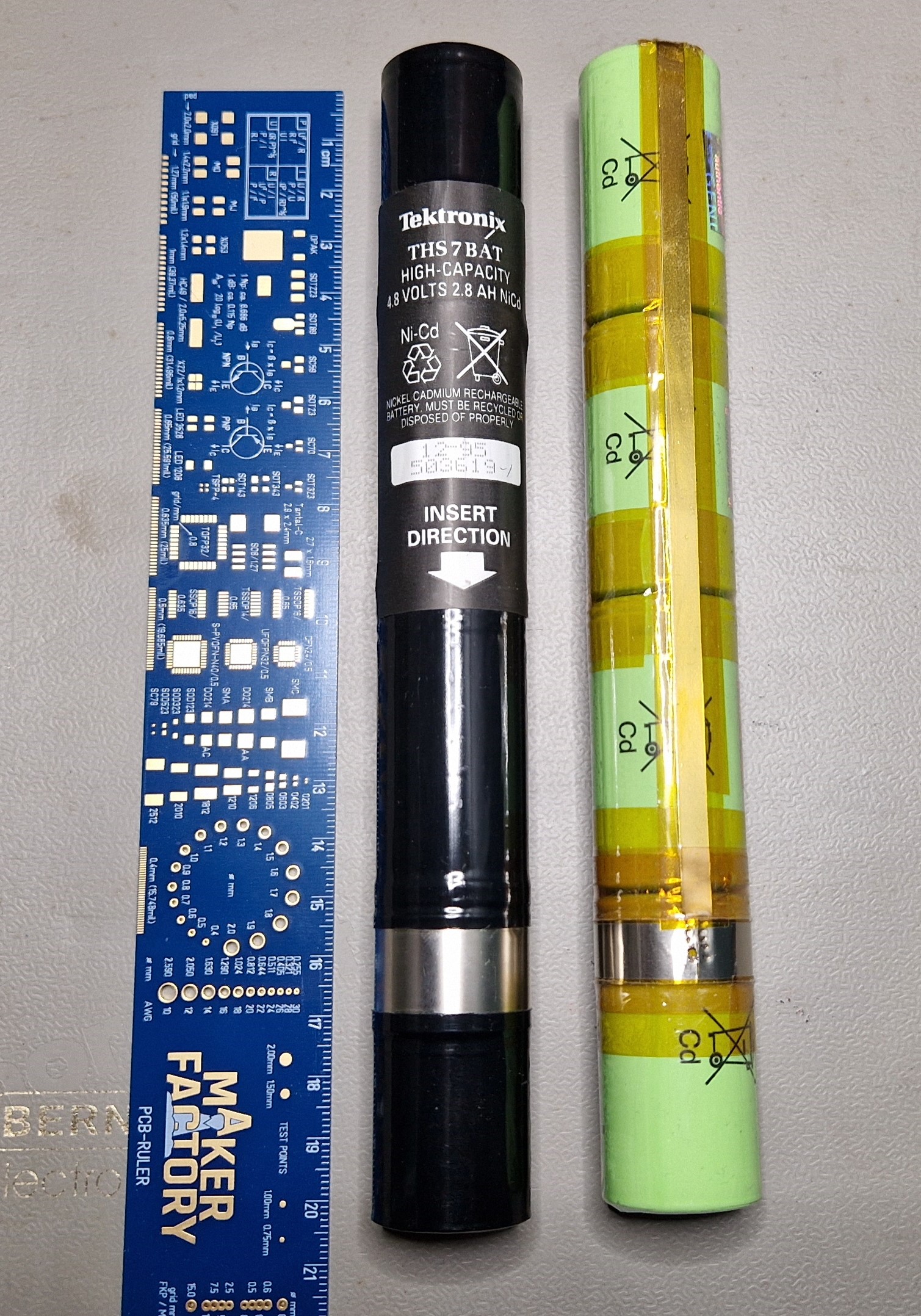 Recharging Ni-Cd batteries for Tektronix THS 720 STD portable